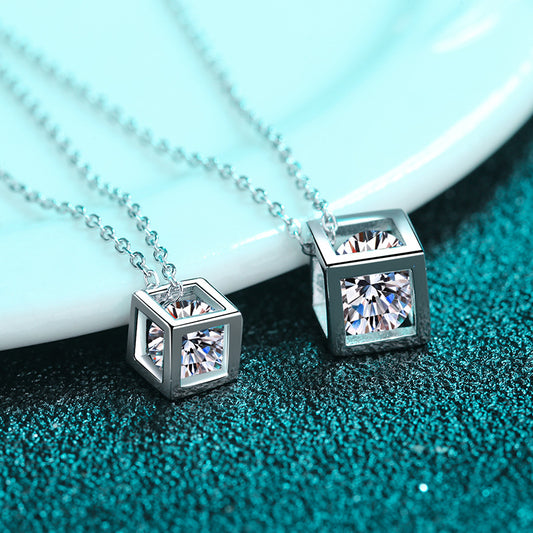 Moissanite diamond necklace