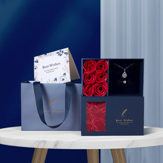 Six roses gift box for jewelry