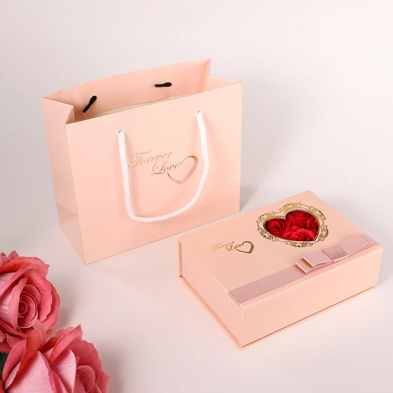 Six roses gift box for jewelry