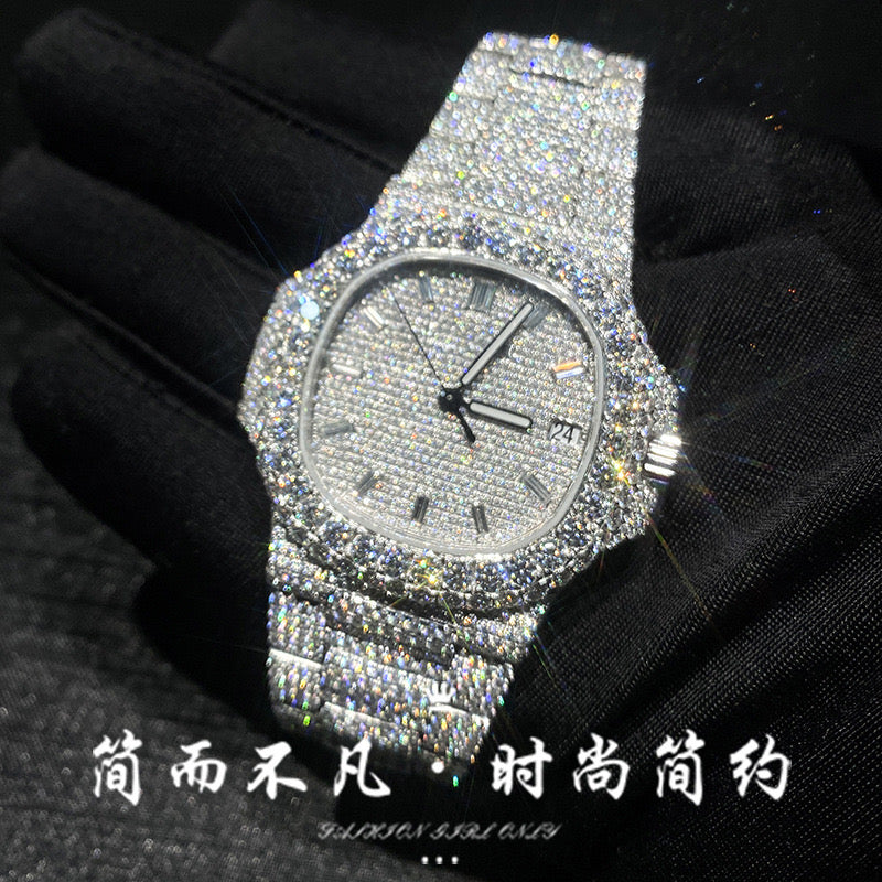 Men's and women's, moissanite watches