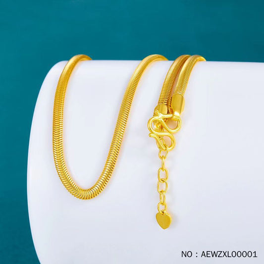 Pure Gold Fashion unisex Clavicle Chain