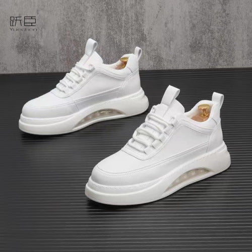 Air-cushion white shoes for men