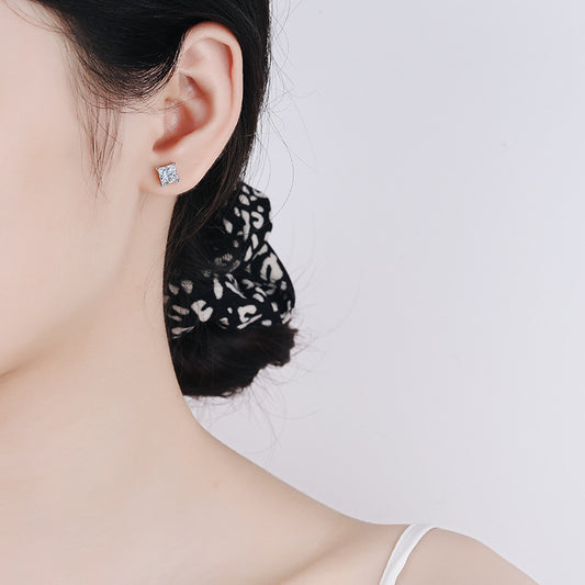 moissanite earrings simulated diamond earrings