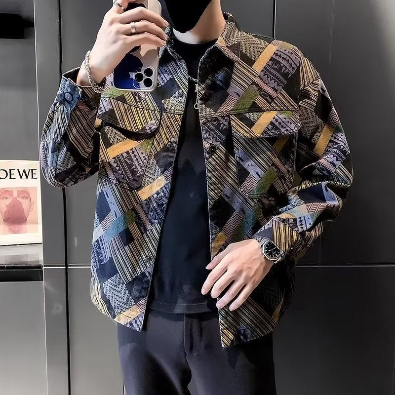 Trendy new jacket men's long-sleeved