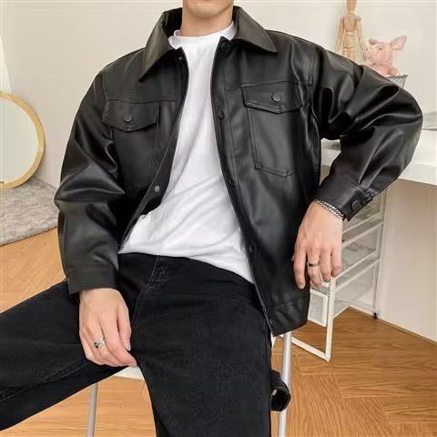 Fashionable new leather jacket for men