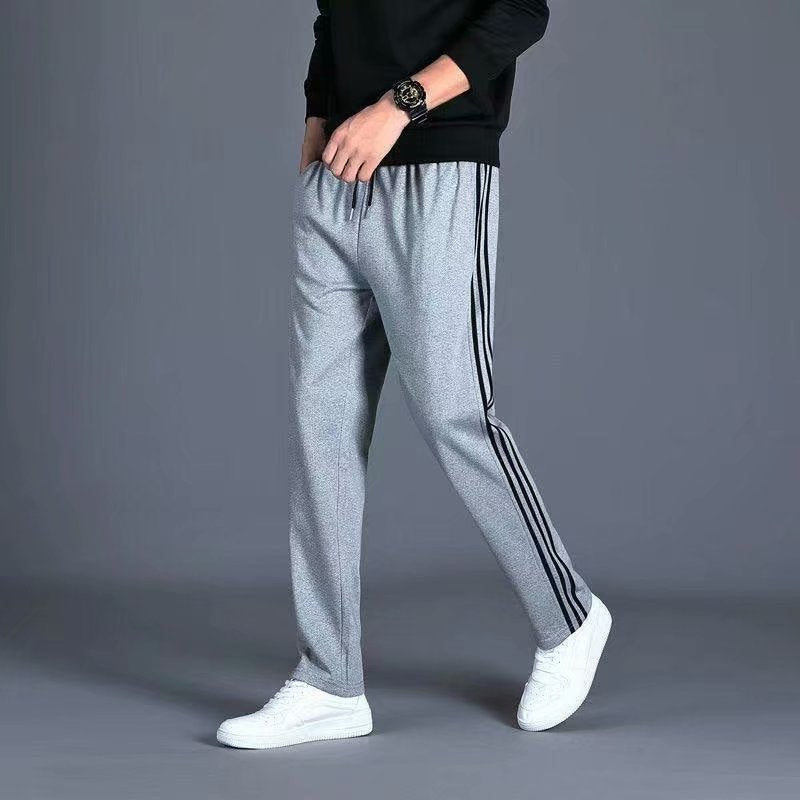 Striped casual trousers for men